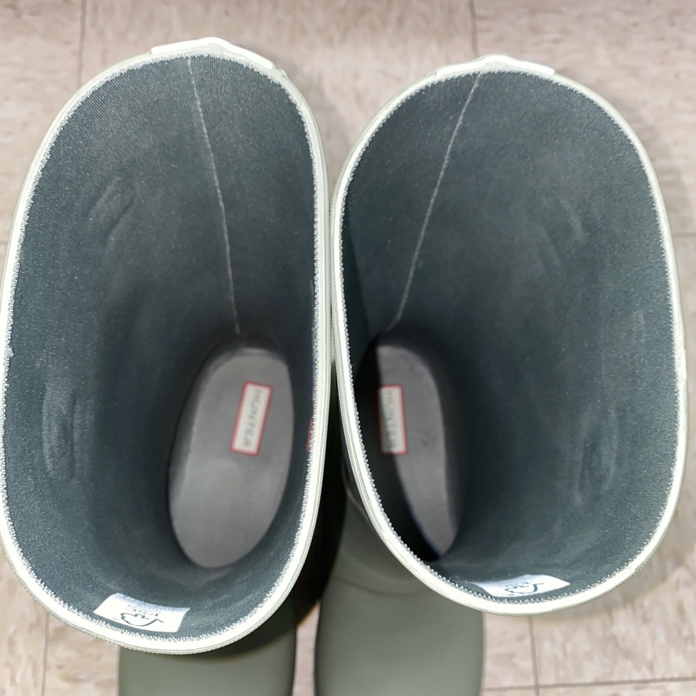 Hunter Boots Womens Size 11 US Green Original Play Tall Rain Waterproof Natural - Picture 6 of 14